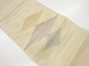 絽綴れ菱模様織出し名古屋帯